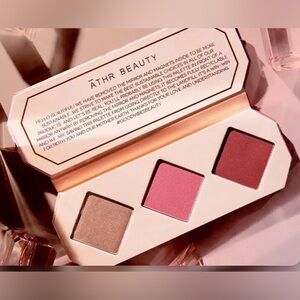 ATHR BEAUTY Crystal Charged Cheek Pallet In Ruby (Rosy Pinks and soft Gold)